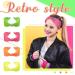 XunYee 80s Neon Headbands - 4 Pcs Retro Fluorescent Hair Accessories for Women - Orange, Green, Yellow, Pink - Buy Online on GoSupps.com