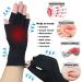 2 Pairs Copper Infused Compression Arthritis Gloves for Hand Pain Relief - Medium Size for Women & Men - Ideal for Carpal Tunnel, RSI, Rheumatoid, Tendonitis - Fingerless Design for Computer Typing Support (Black) - Buy Online on GoSupps.com
