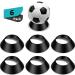 6 Pieces Memorabilia Ball Stand Ball Pedestal Ball Display Stand Holder Soccer Ball Stand for Basketball Football Volleyball Softball Bowling Black