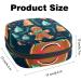 Muoooum Santa Claus Sanitary Napkin Storage Bag - Portable Menstrual Cup Case for Teens & Women | Zipper Closure | 4.7x6.6x6.6 in - Buy Online on GoSupps.com
