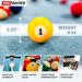 PROSNIPER Billiard Balls Set - 16 Premium Pool Balls with Cue Tips, Blue Chalk - 6 oz, 2.25 inches - Made of Pure Resin - Pool Table Accessories for Beginners & Professionals - Buy Online on GoSupps.com