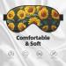Yellow Sunflowers Sleep Mask | Adjustable Breathable & Stylish Eye Mask for Ultimate Comfort - Buy Online on GoSupps.com