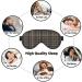 Stripe Checked Unisex Sleeping Eye Mask | Soft Light-Blocking Comfort for Travel & Sleep - Buy Online on GoSupps.com