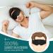 3D Sleep Mask for Men & Women | Light-Blocking Eye Mask for Travel & Sleep | Adjustable Soft Black Sleeping Mask - Buy Online on GoSupps.com