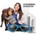 WELLXUNK Dog Sunglasses | UV Protection & Waterproof | Adjustable Strap for Small & Medium Dogs - Blue - Buy Online on GoSupps.com