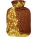 KCL Deci 2L Hot Water Bottle with Cover - Golden Christmas Tree Design | Foot Warmer Pain Relief & Heat Therapy - Buy Online on GoSupps.com
