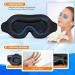 Zero Pressure 3D Contoured Sleep Mask for Men and Women - 100% Light Blocking Eye Shade for Travel and Nap - Buy Online on GoSupps.com