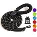 GNGNBH Rope Dog Lead 1.5m with Comfortable Padded Handle and Highly Reflective Threads for Medium Large Dogs (1.5m-1.2cm) 150x1.2cm A-Black