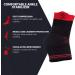 UFlex Athletics Ultra Flex Ankle Brace - Post Surgery Support Pain Relief & Compression Sleeve - Black & Red Large - Buy Online on GoSupps.com
