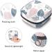 Anna Cowper Floral Leaves Sanitary Napkin Storage Bag | Menstrual Cup Pouch | Nursing Pad Holder | Portable Period Bag for Women and Teen Girls - Multi-colored - Buy Online on GoSupps.com