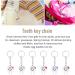 20pcs Cute White & Silver Keyring Keychain Tooth Gifts | International Shipping Available - Buy Online on GoSupps.com