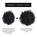 2Pcs Afro Puff Drawstring Ponytail | Kinky Curly Synthetic Hairpiece - Ombre Color for Black Women - Buy Online on GoSupps.com
