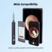 1080P HD Wireless Ear Wax Removal Kit Camera | Otoscope Cleaner with 6 LED Lights | Waterproof Ear Wax Remover Tool for Adults, Kids, and Pets | R1 Ultra Black - Buy Online on GoSupps.com