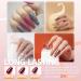 Gellen Dip Powder Nail Set - 12 Pcs Nude Grays Glitters Fall Winter Colors - Starter Kit for French Nail Art - No Lamp Needed - Buy Online on GoSupps.com