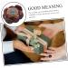 Beaupretty Hand Exercise Plate - Decorative Lotus Wood Tibetan Buddhist Pearls | 3.2x2.7cm Office Charm - Buy Online on GoSupps.com
