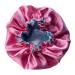 Royal Sensations Pink/Lt. Blue Reversible Satin Hair Bonnet
