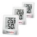 ThermoPro TP49W-3 Digital Mini Thermo-Hygrometer Thermometer Inside room thermometer 3 temperature and air humidity measuring device with smiley indicator