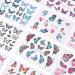 Colorful Butterfly Nail Art Stickers Self-Adhesive Tips DIY Nail Art Design Stencil Fingernail Decorations DIY Nail Art Accessories for Home Nail Salon - Buy Online on GoSupps.com