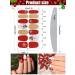 Kalolary 8 Leaves Nail Art with Nail File - Christmas Sticker Decals for Stunning Manicure | Self-Adhesive Fashion Decoration - Buy Online on GoSupps.com