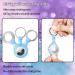 4 Pack Airtag Holder - Glitter Silicone Key Ring Cases for Apple GPS Tracker - Bling Light Keychain in Yellow/Blue/Red/Purple - Buy Online on GoSupps.com