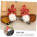 ABOOFAN 4 Pairs Christmas Antler Hair Christmas Hair Barrettes Reindeer Hair Accessory Reindeer Cosplay Clip Hair Clips for Kids Christmas Hair Pin Antlers Flocked Plastic Woman Cute - Buy Online on GoSupps.com