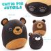 LotFancy Bear Plush Pillow Set of 3 - Mama Bear and Cubs Family | Cute 30cm & 17cm Squishy Stuffed Animals Hugging Toy - Buy Online on GoSupps.com