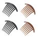French hair clipped combs side combs plug comb 4 pieces acrylic side ridge insert ridge women women side combat headdresses hair jewelry