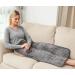 Ambershine 45cmx85cm XXXXL King Size Fast-Heating Electric Heating Pad - 6 Temp Settings for Pain Relief in Back, Neck, Shoulders, Abdomen, Legs - Dark Gray - Buy Online on GoSupps.com