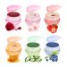 Moisturizing Lip Balm Set Organic Lip Balm Night Lip Care 6 Pieces Natural Care Lip Balm Set Moisturizing Lips with Herbal Ingredients for Work