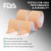 Kinesiology Tape Precut (3 Rolls) Pain Relief Adhesive for Muscles Shin Splints Ankle Neck Knee & Shoulder Promotes Recovery & Providing Support 2" x 19.7 Feet per Roll Total 72 Precut Strips Beige - Buy Online on GoSupps.com