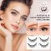 2 Pairs Self Adhesive Eyelashes Reusable Lashes Self Stick Lashes Reusable Waterproof Natural False Lashes Natural Fluffy Curling Long Eyelashes No Magnet No Glue Eyelashes Waterproof - Buy Online on GoSupps.com