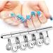 Nail Art Accessories Nail Extension Tool Manicure Clips 5pcs Silver for Thin Nails for Long Nails - Buy Online on GoSupps.com