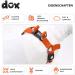 DDOXX Nylon Step-In Dog Harness - Adjustable Orange Puppy Harness for All Sizes - XXS (1.0 x 26-35 cm) - Comfortable & Durable International Shipping - Buy Online on GoSupps.com