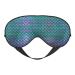 Mermaid Teal Fish Print Unisex Sleep Mask Double-Sided Eye Mask Ideal for Sound Sleep and Skin Care Black