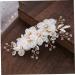MAGICLULU Hair Side Combs Bridal Headpiece Metal Hair Barrettes Wedding Headwear Pearl Hair Comb Hair Combs Barrette Hair Accessories Tiara Wedding Hair Comb Gauze Dress Bride - Buy Online on GoSupps.com