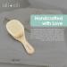 Ali+Oli Newborn Wooden Hair Brush Set with Mini Loofah | Soft Goat Bristle Infant Brush for Baby's Cradle Cap - Buy Online on GoSupps.com