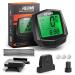 Henmi bicycle computer wireless 24 functions bicycle axis wireless IP54 waterproof bike wireless tachometer kilometer meter with HD LCD backlighting