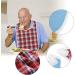 Adult Bib 3colors Adult Bib Washable Reusable Waterproof Dinning Aid Clothes Protector Clothing Protector with Optional Crumb Catcher and Vinyl Backing 17.7 * 29.5inch(Blue) - Buy Online on GoSupps.com