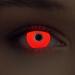 Design lenses bright red Halloween the Purge costume UV light contact lenses 1 pair (2 pieces) soft black light color lenses without strength (glowing red)