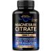 Magnesium Citrate Capsules 1000mg | High Absorption Supplement - Sleep Muscle & Heart Support - Vegan | Non-GMO - Made in USA - As Powder | Pills | Tablets - 120 Capsules 2 Month Supply 120 Count (Pack of 1)