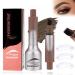 Brow-Fection Angled Brush & Dip Liquid Eyebrow Gel Liquid Eyebrow Brush Eyebrow Pencil That Looks Like Hair Waterproof and Smudge-proof Creates Natural Looking Brows Effortlessly (AUBURN)