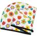 Cartoon Flowers Coral Velvet Hair Cap - Quick Dry Turban for Long Thick Hair | Anti-Frizz Towel | One Size Fits All - Buy Online on GoSupps.com