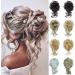 PrinFantasy Messy Hair Bun Chignon Synthetic Extension - Wavy Donut Updo Scrunchy Curly Hairpiece (GBFQ010) - One Size - Buy Online on GoSupps.com