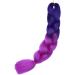 Ombre Braiding Hair 24inch Jumbo Braids High Temperature Fiber Synthetic Hair Extension 1pc 100g for Twist Braiding Hair Royalblue to Lilac - Buy Online on GoSupps.com