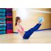 8 Inch Mini Yoga Pilates Ball with Pump - Blue | Core Stability Exercise Ball for Barre Workout and Physical Therapy - Buy Online on GoSupps.com