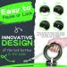 Moestar 3m Dog Leash with Faecal Bag Roller - Ideal for Small & Medium Dogs - Black/Green - Buy Online on GoSupps.com