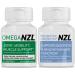 OMEGANZL Omega-3 Natural Joint Relief Supplement Natural Muscle Support Green-Lipped Mussel Oil Joint Support No Fishy Aftertaste 60 Softgels Plus one Bottle of Probiotic+Prebiotic 30 Capsules
