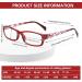 Kerecsen Women's Blue Light Blocking Reading Glasses - Stylish Pattern Eyewear (Mix Color -7 6.00) International Shipping Available - Buy Online on GoSupps.com