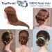 TopDirect 18 Inch Real Hair Exercise Head - Hairdresser Practice Doll with Clamp & DIY Hairstyle Set - Brown - Buy Online on GoSupps.com