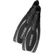Cressi Adult Snorkeling & Scuba Diving Fins - Powerful Full Foot Pocket Fins - Reaction Pro: Made in Italy EU 40/41 | US Man 8.5/9.5 | US Lady 9.5/10.5 Black